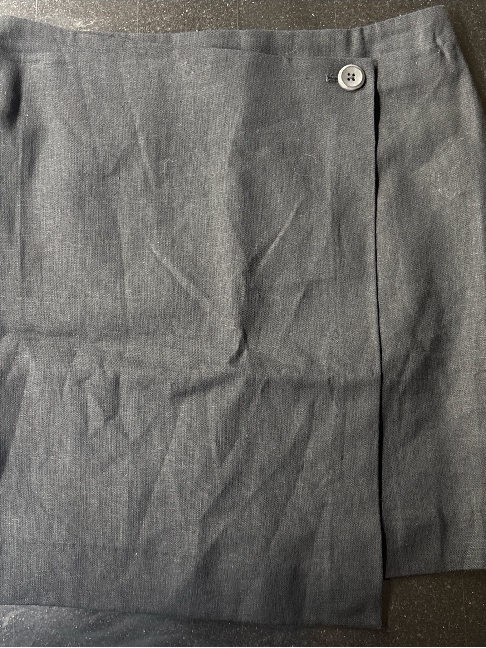 Calvin Klein Charcoal Wrap-Style Mini Skirt